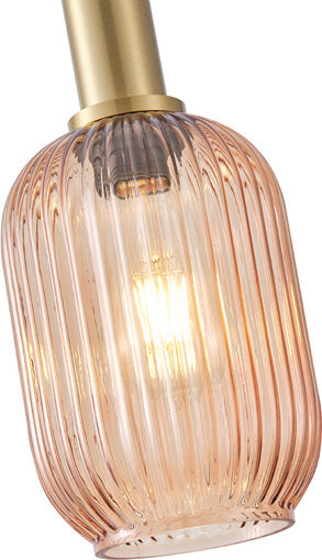 Eurolamp Topaz Κρεμαστό Φωτιστικό Μελί 13x20x120εκ.