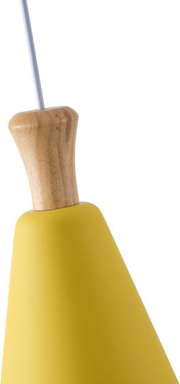 Eurolamp Ceiling Light Yellow Bell with E27 Socket 20x138x138cm
