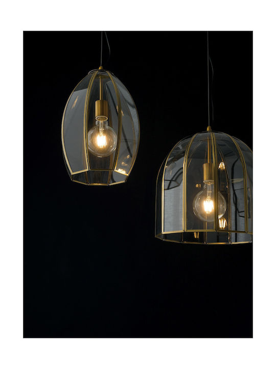 Fan Europe Chester Pendant Light Bronze Bell with Socket E27