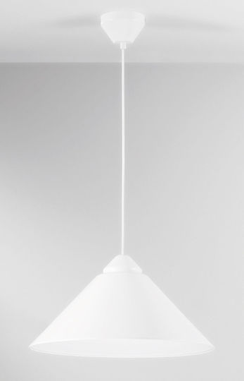 Fan Europe I-Bigbang-S-BCO Pendant Light White Bell with Socket E27 49x25x183.5cm