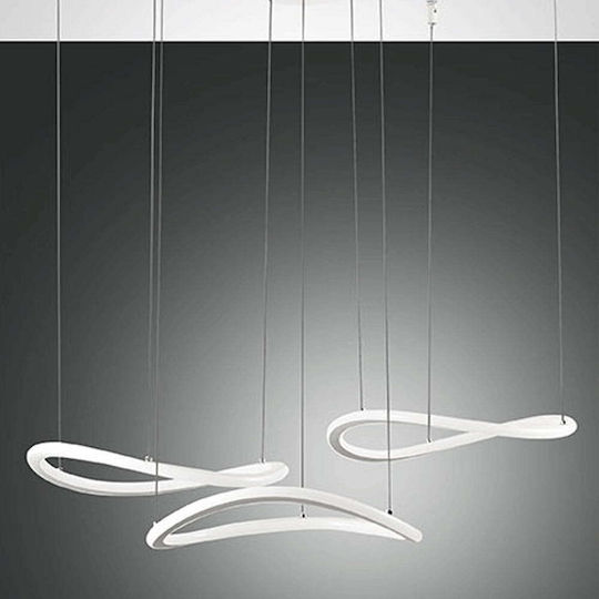 Fabas Luce Tirreno Pendant Light White 35cm Fabas Luce Tirreno Pendant Light White 35cm