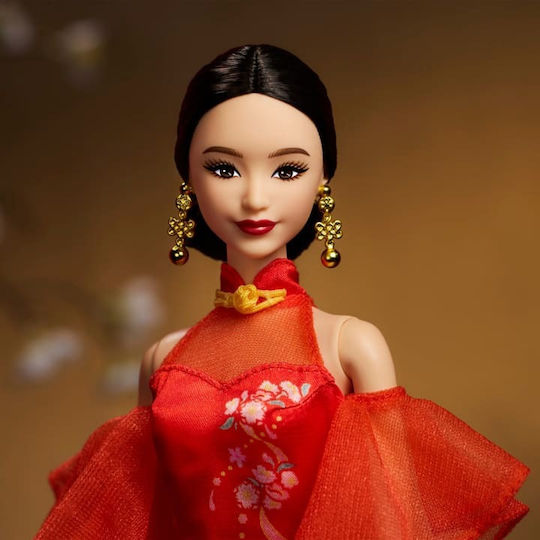 Barbie Signature Lunar New Year With Qipao Dress & Golden Accessories Колекционерска Кукла за 3++ години