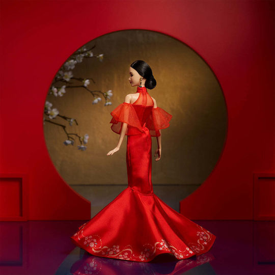 Barbie Signature Lunar New Year With Qipao Dress & Golden Accessories Колекционерска Кукла за 3++ години