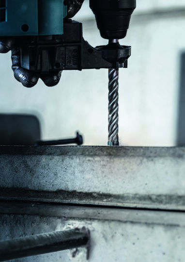 Bosch Σετ 5 Τετράκοπα Διαμαντοτρύπανα Καρβιδίου με SDS Plus Στέλεχος για Δομικά Υλικά και Μέταλλο