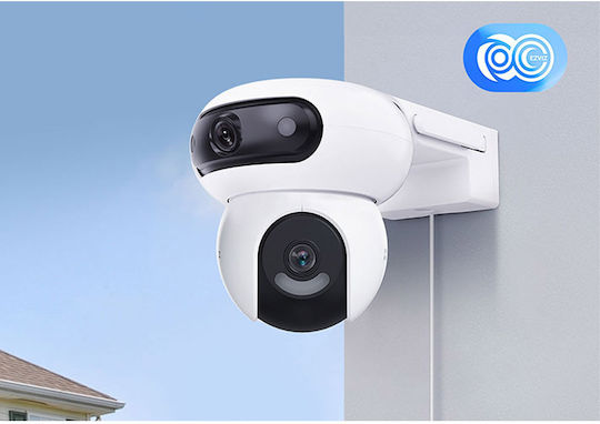 Ezviz H90 Dual 2K⁺ IP Cameră de Supraveghere Wi-Fi Full HD+ 4MP Rezistentă la apă cu Comunicare Bidirecțională și Lentilă 2.8mm