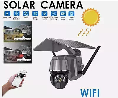 Andowl Q-S808 IP Überwachungskamera 4G Full HD+ 4MP Wasserdicht Batteriebetrieben mit Zwei-Wege-Kommunikation und Objektiv 4mm
