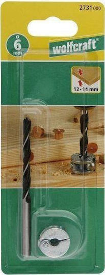 Wolfcraft Diamantbohrer mit Zylindrischem Schaft für Holz και Metall 6mm