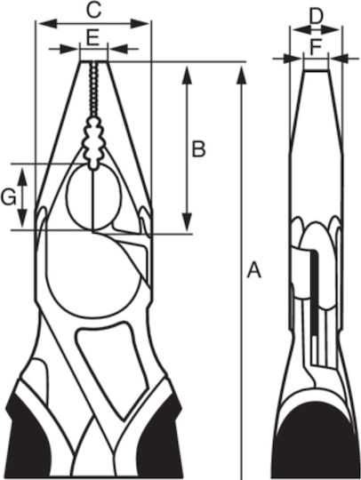 Bahco Ergo 160mm Combi-snipe Pliers