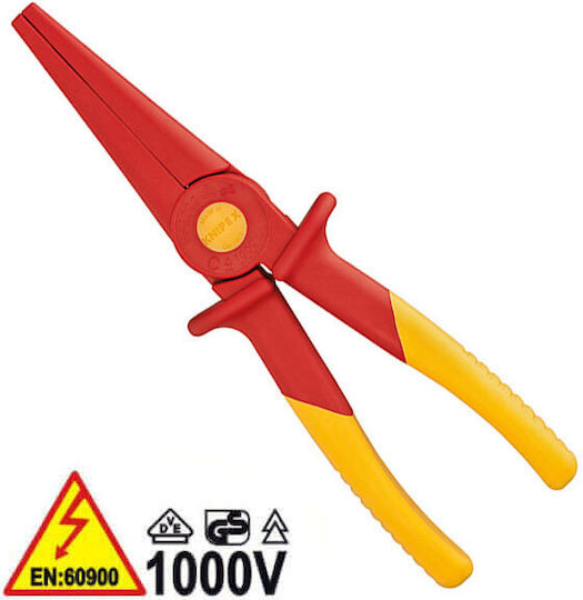 Knipex Μυτοτσίμπιδο Πλατύ Ηλεκτρολόγου ESD Στρογγυλοεπίπεδο Μήκους 220mm