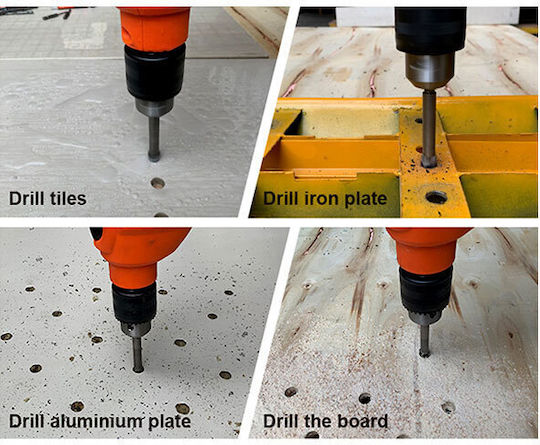 Harden Four-Cut Drill Carbide with Hexagonal Shank for Glass και Tiles 3mm