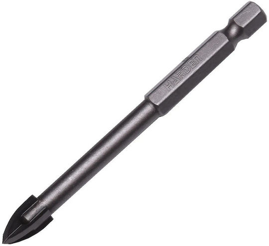 Harden Four-Cut Drill Carbide with Hexagonal Shank for Glass και Tiles 5mm