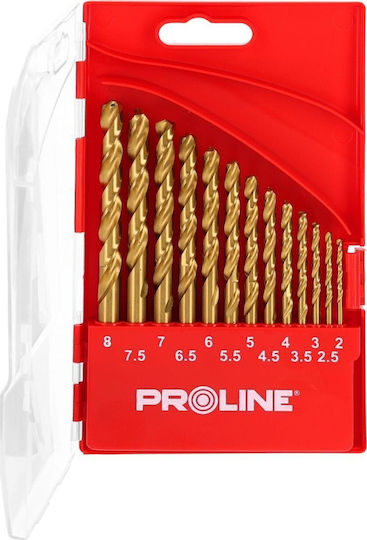 Drill Bits Metal Hsstin Din338 Cut 13pcs 2-8mm Proline