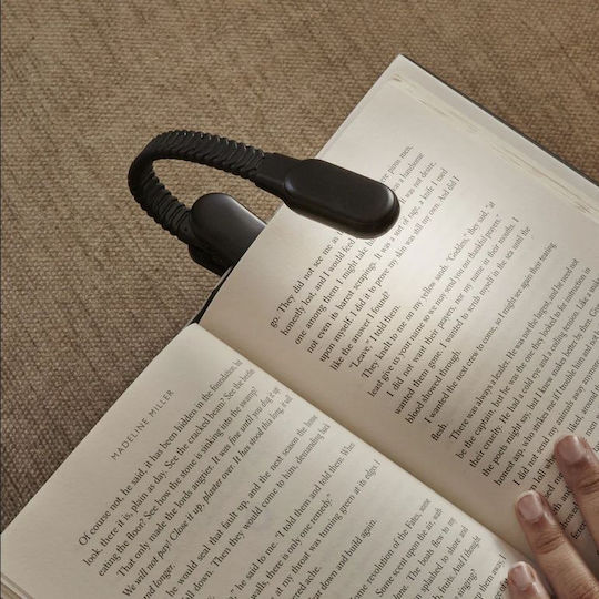 Kikkerland Rechargeable Reading Light Book Light LED with Clip Black