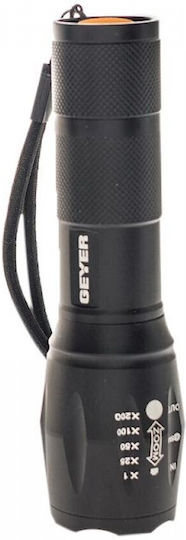 Geyer Flashlight LED with Maximum Brightness 350lm Black