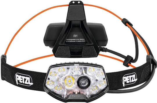 Petzl Επαναφορτιζόμενος Φακός Κεφαλής LED IPX4 Διπλής Λειτουργίας με Μέγιστη Φωτεινότητα 1500lm Nao RL