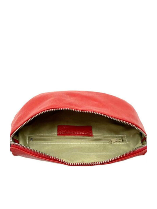 Leather Waist Bag Red