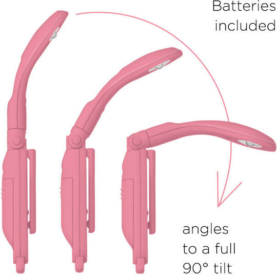 IF Book Light LED with Clip Pink