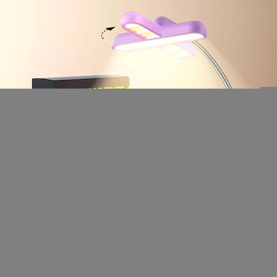 Glocusent Glocusent Φωτάκι Βιβλίου LED με Κλιπ Λευκό