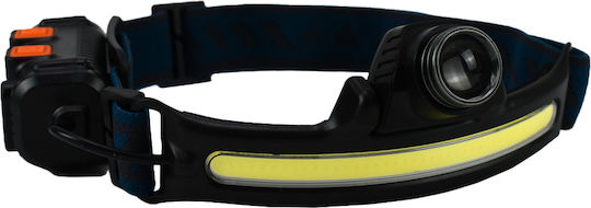 Factory Rechargeable Headlamp LED with Maximum Brightness 350lm W679 Black
