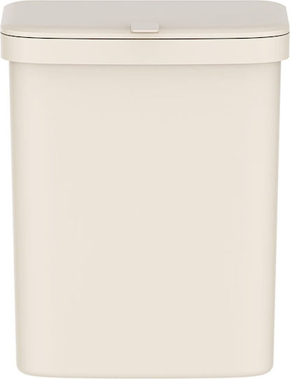 Eko Puro II Waste Bin for Cabinet Plastic with Oscillating Lid White 9lt