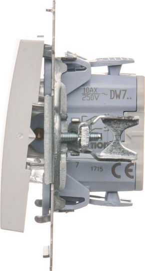 Kontakt-Simon Wall Switch Single Without Frame White