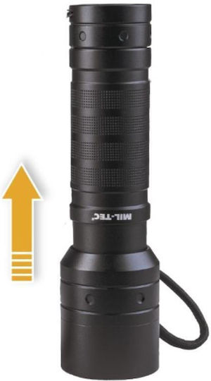 Mil-Tec Lanternă LED IPX4 cu Luminozitate Maximă 520lm Negru