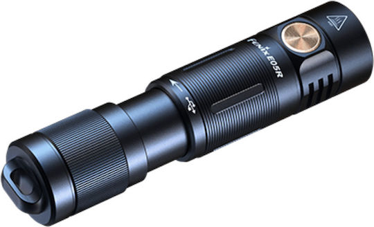 Fenix Rechargeable Keychain Flashlight LED IP68 with Maximum Brightness 400lm Black