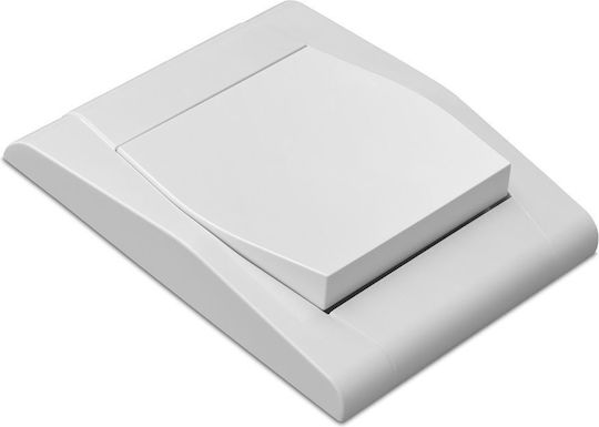 Elektro Plast Recessed Wall Switch Lighting with Frame White