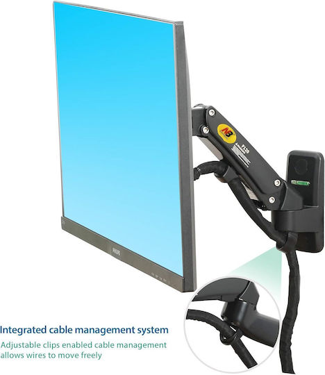 F120 Wandmontiert Halterung Monitor bis 27" mit Arm