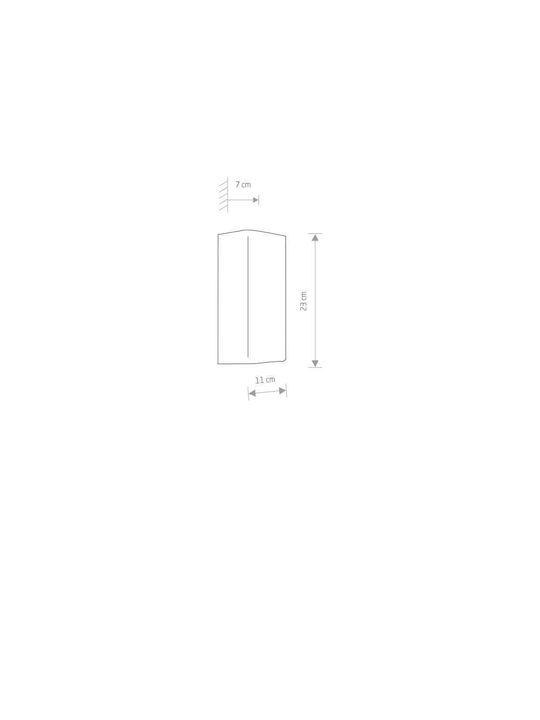 Nowodvorski Bergen Modern Lamp Wall with Socket GU10 Gold 23x23cm