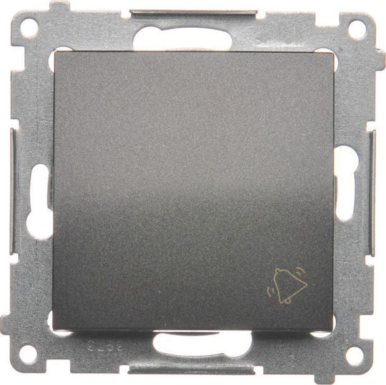 Kontakt-Simon Wall Switch with Gray Frame
