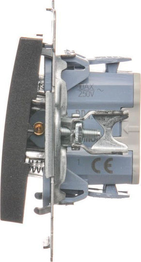 Kontakt-Simon Wall Switch with Gray Frame