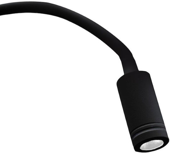 Eko Light Modern Leuchte Wand mit Integrierter LED mit USB-Anschluss Schwarz