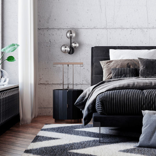 Eko Light Modern Lamp Wall with Socket G9 Black
