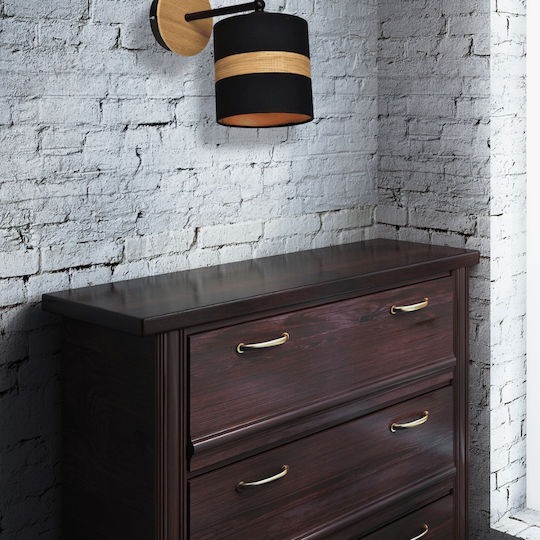 Eko Light Classic Lamp Wall with Socket E27 Black