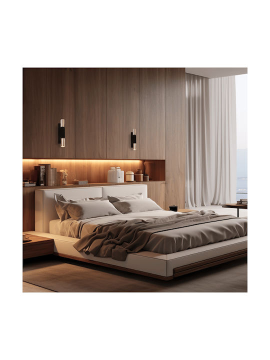 Eko Light Μοντέρνο Φωτιστικό Τοίχου με Ντουί GU10 Μαύρο