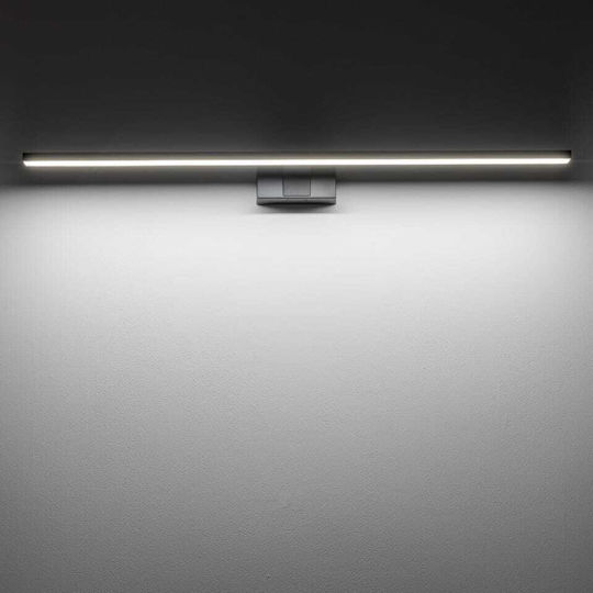 Nowodvorski Lamp Bathroom with Integrated LED and Natural White Light Black 80x12.8x5cm