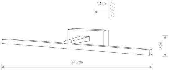 Nowodvorski Φωτιστικό Πίνακα LED Μαύρο 59.5x6εκ. Nowodvorski Φωτιστικό Πίνακα LED Μαύρο 59.5x6εκ.