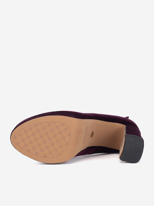 Pumps mit Riemchen Lila