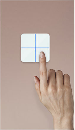 Aeotec WallMote Quad Wall-mounted Electrical Wall Switch Commands Quadruplicate with White Frame