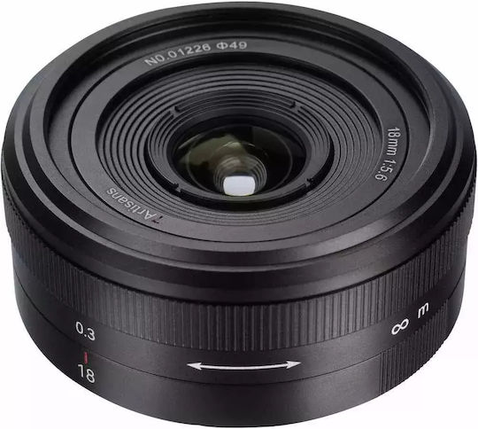 7artisans Full Frame Φωτογραφικός Φακός Photoelectric 18mm f/5.6 Pancake / Wide Angle για Leica L Mount Μαύρος