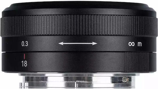 7artisans Full Frame Φωτογραφικός Φακός Photoelectric 18mm f/5.6 Pancake / Wide Angle για Leica L Mount Μαύρος