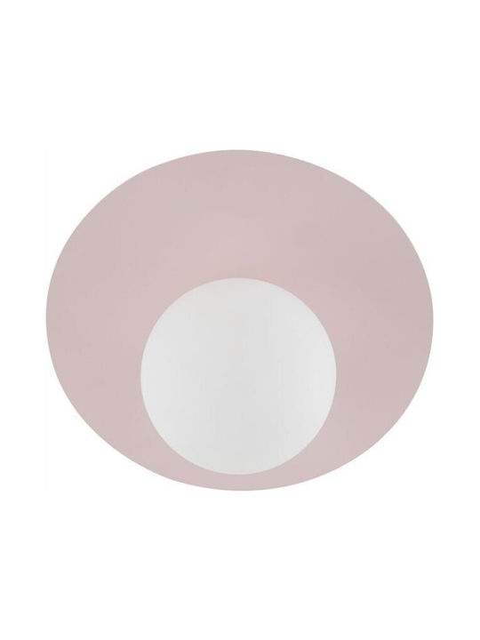TK Lighting Μοντέρνο Φωτιστικό Τοίχου με Ντουί G9 Ροζ 15.5εκ.