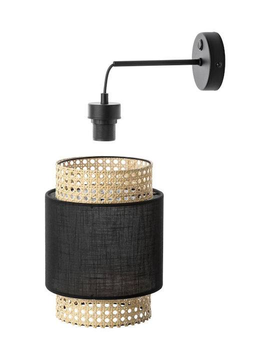 Adviti Lumină de Perete cu Soclu E27 Negru 35cm