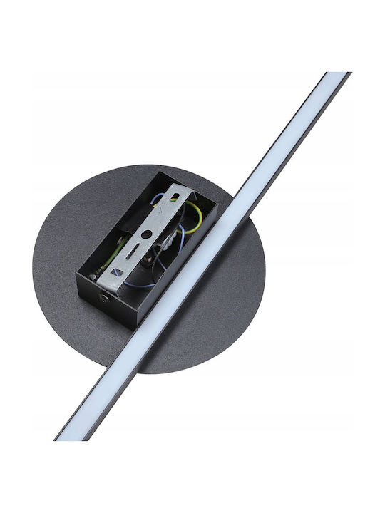TK Lighting Lamp Wall with Integrated LED and Natural White Light Black 17x17x42cm
