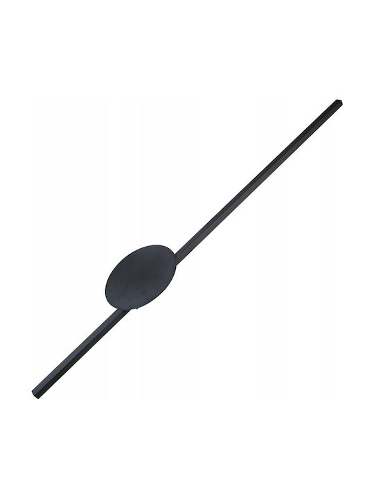 TK Lighting Lamp Wall with Integrated LED and Natural White Light Black 17x17x42cm