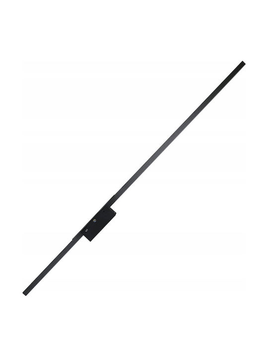 TK Lighting Lamp Wall with Integrated LED and Natural White Light Black 17x17x42cm