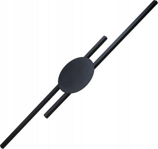 TK Lighting Lamp Wall Black 17x17x45cm