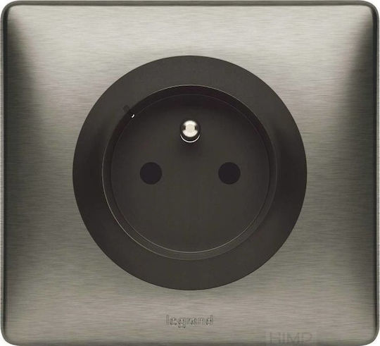 Legrand Netatmo Единичен Мортис Електрически Контакт Сив