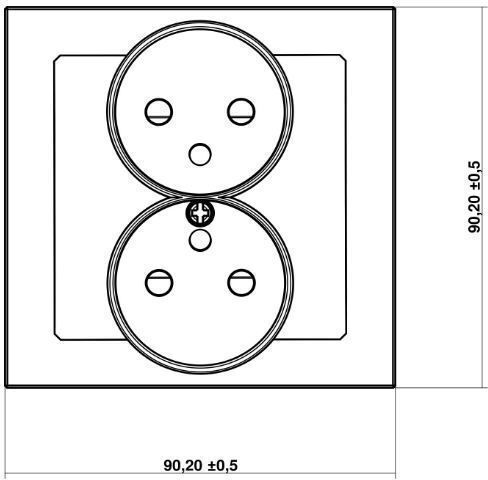 Karlik Power Socket Gold 1pcs